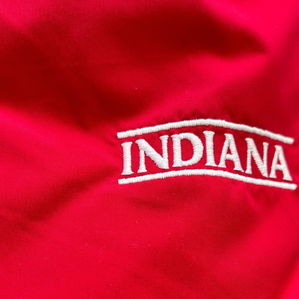 Indiana University Windbreaker that is water and wind resistant.